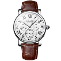 White Dial / Brown Strap