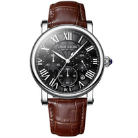 Black Dial / Brown Strap